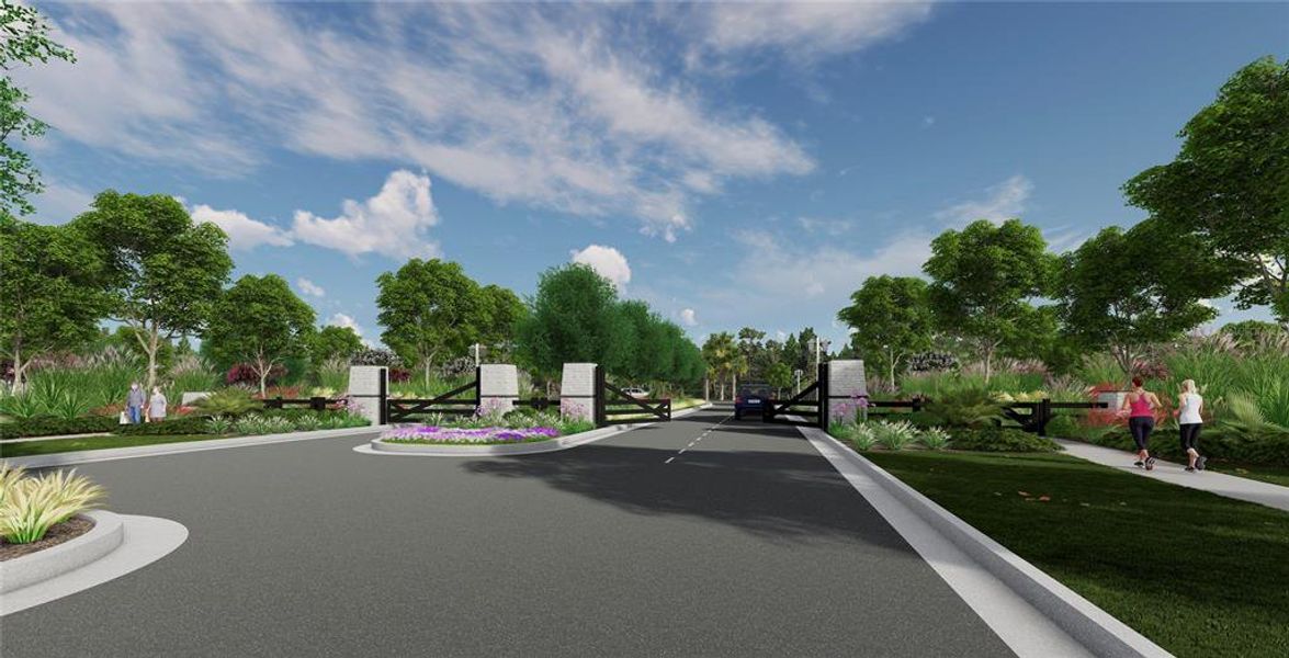 Reverie at Palm Coast Gated Entry Rendering