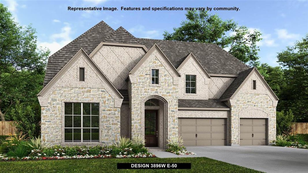 New construction Single-Family house Design 3896W, 5302 Dream Court, Manvel, TX 77583 - photo