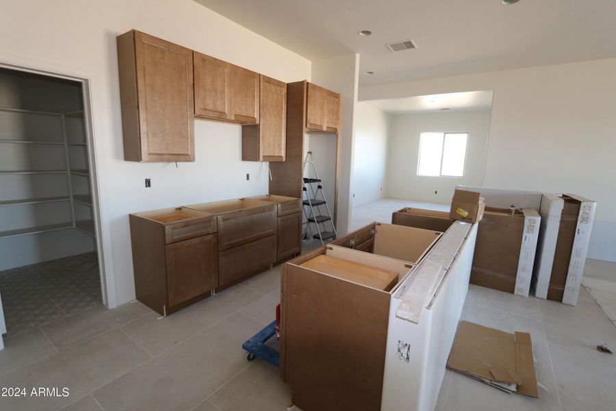 Kitchen getting constructed