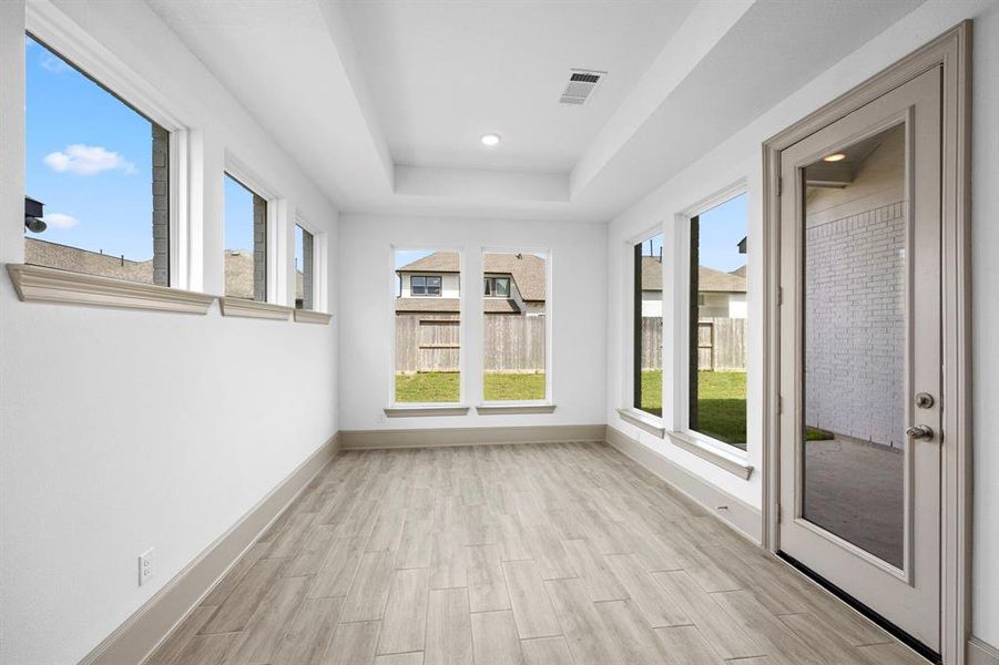 Informal dining room gives you space for a dining table or can be used as a flex space.