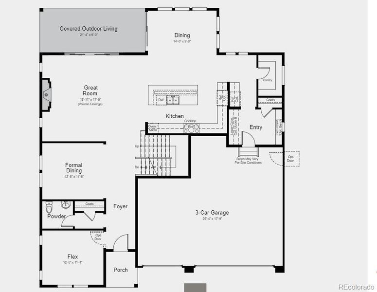 Structural options added include: Owner's bath 5, covered concrete patio, full unfinished basement, modern fireplace., Shower in lieu of tub at bath 2, 8' doors on second level and 8' X 12' slider in great room.