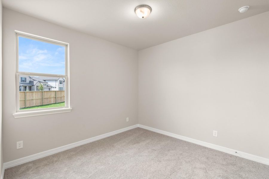 Third bedroom. Note: Sample product photo - actual exterior and interior selections may vary by homesite