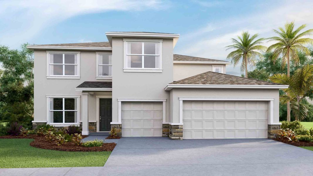 New construction Single-Family house Jordyn II, 11105 Cotton Vale Place, San Antonio, FL 33576 - photo
