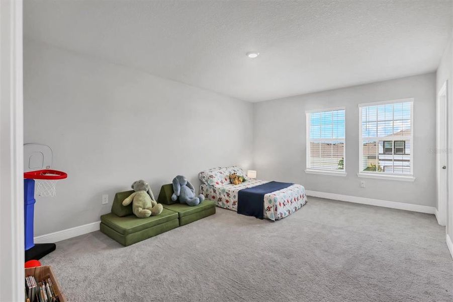 Upstairs Bedroom 3 has a large walk in closet