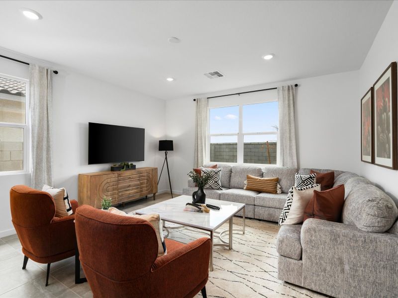 Living Area in the Lark Floorplan at Rancho Mirage