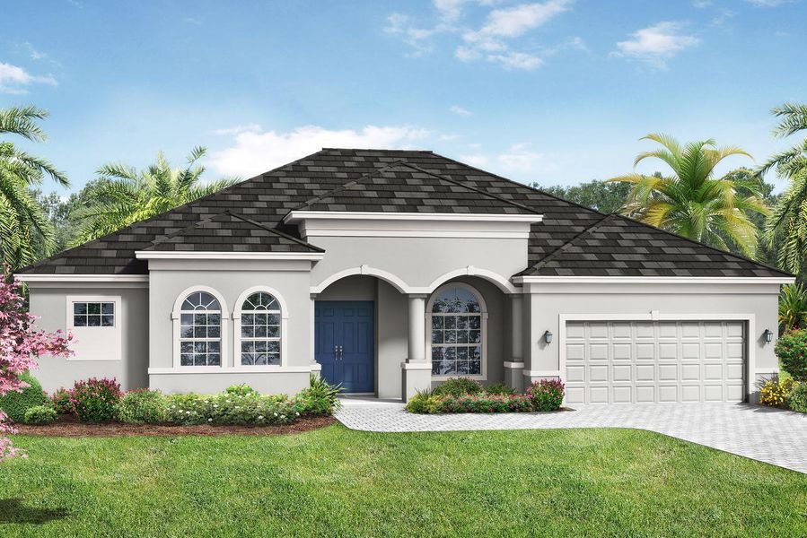 New construction Single-Family house Barbados 2800 3 Car Garage, Recurve Circle, Sarasota, FL 34240 - photo