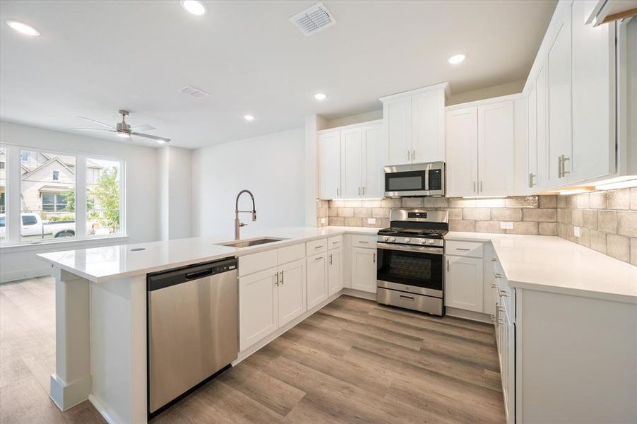 No shortage or storage or prep space in this wonderful kitchen!