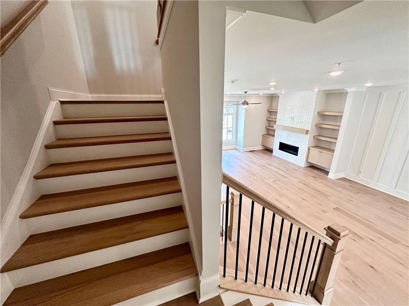 Oversized split staircases lead you to the third floor with owners bedroom +2 additional bedrooms