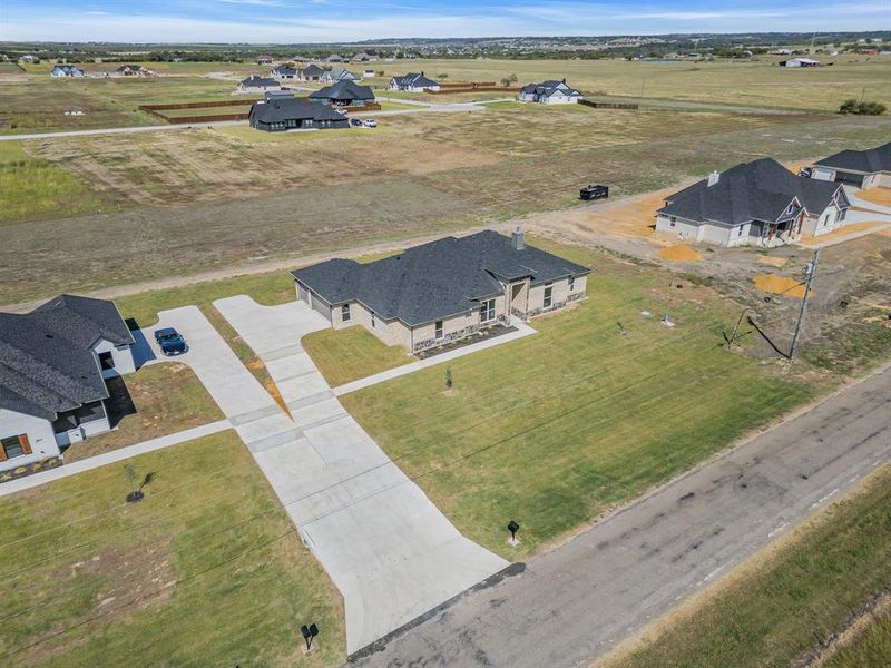 Bird's eye view with a rural view