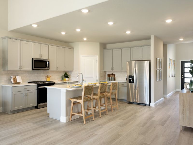 The Kessler's kitchen featured at Trails of Lavon