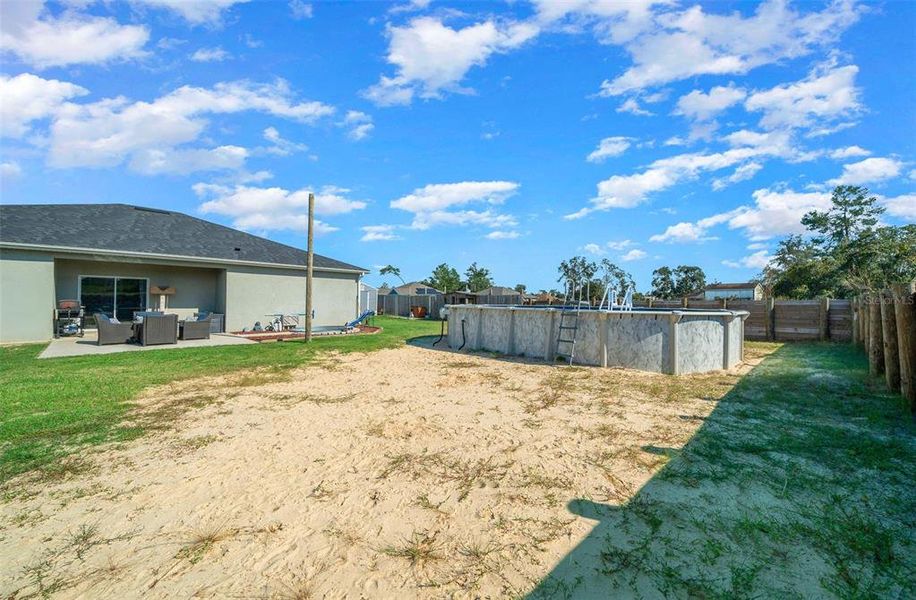 Backyard - Above Ground Pool