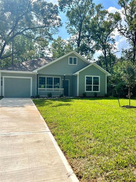 Picture of completed front of home.