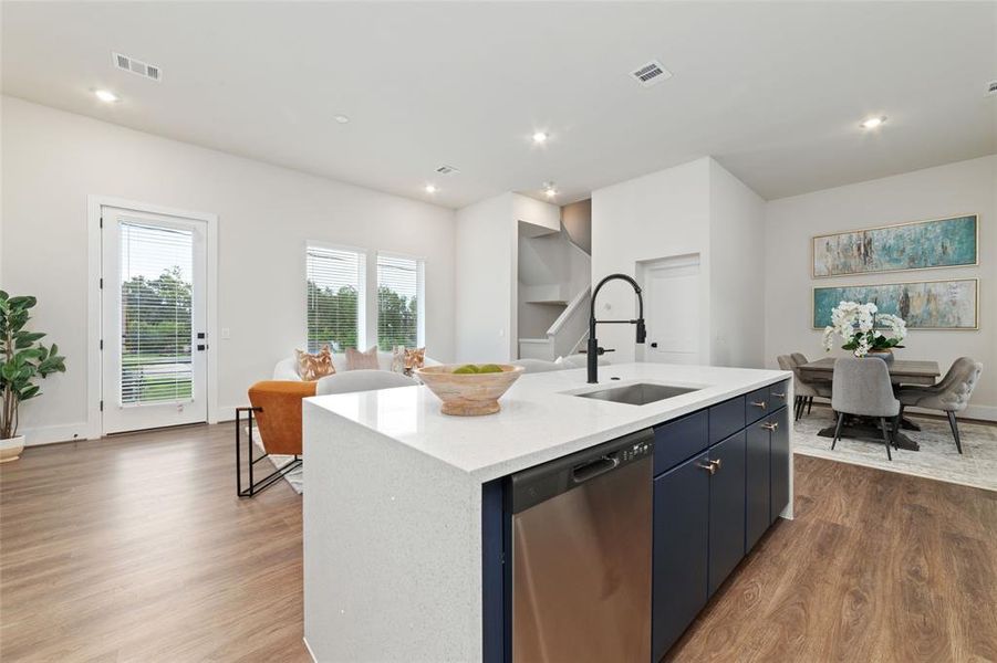 Enjoy A Wonderful Flow For Entertaining In This Open-Plan Layout With Easy Access To The Kitchen