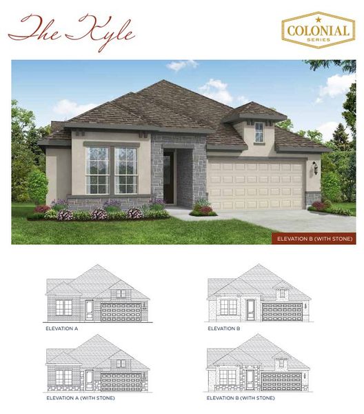 New construction Single-Family house The Kyle, 9853 Mulhouse Drive, Schertz, TX 78154 - photo