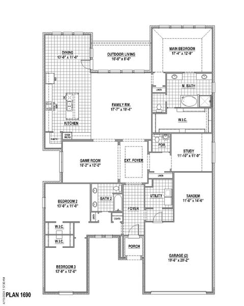 Plan 1690 1st Floor