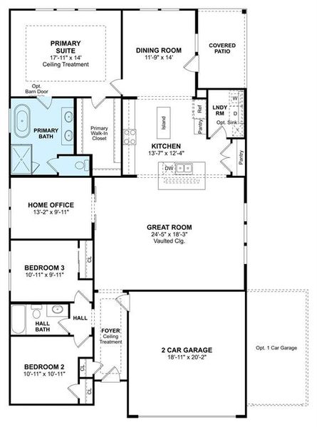 The Juniper III floor plan by K. Hovnanian Homes. 1st Floor shown. *Prices, plans, dimensions, features, specifications, materials, and availability of homes or communities are subject to change without notice or obligation.