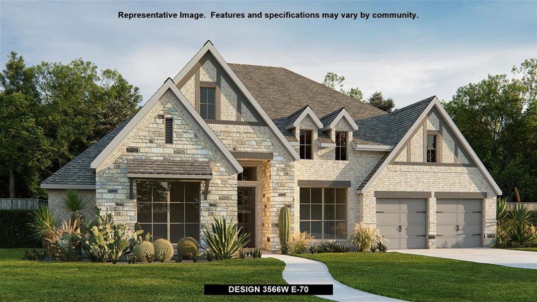 New construction Single-Family house Design 3566W, 3105 North Farm To Market 565 Road, Mont Belvieu, TX 77523 - photo