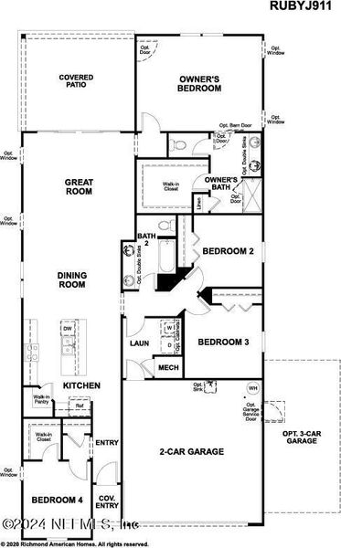 New construction Single-Family house 654 Bartram Downs Road, Orange Park, FL 32065 Ruby- photo