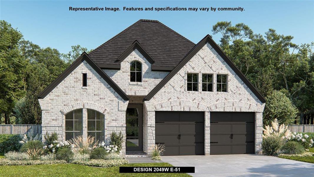 New construction Single-Family house 11106 Pale Tipped Way, Cypress, TX 77433 Design 2049W- photo