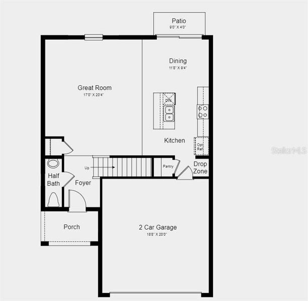 Structural options added include; Covered patio.