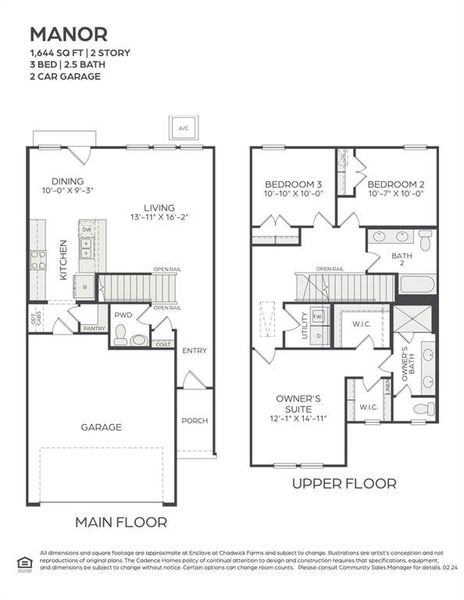 Whether you are just starting out or right sizing, our new Manor floor plan offers everything you have been searching for in a lock and leave townhome!