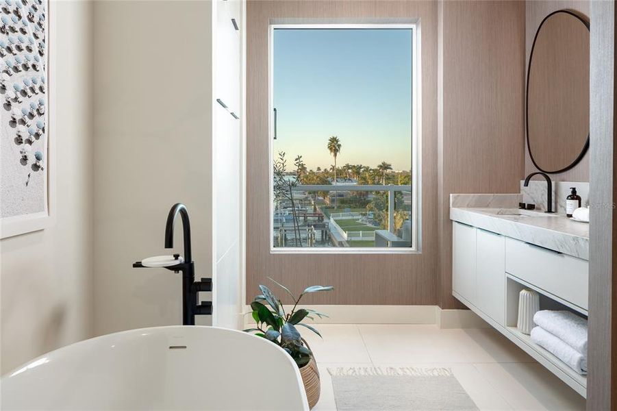 Water Views from Main Spa bathroom