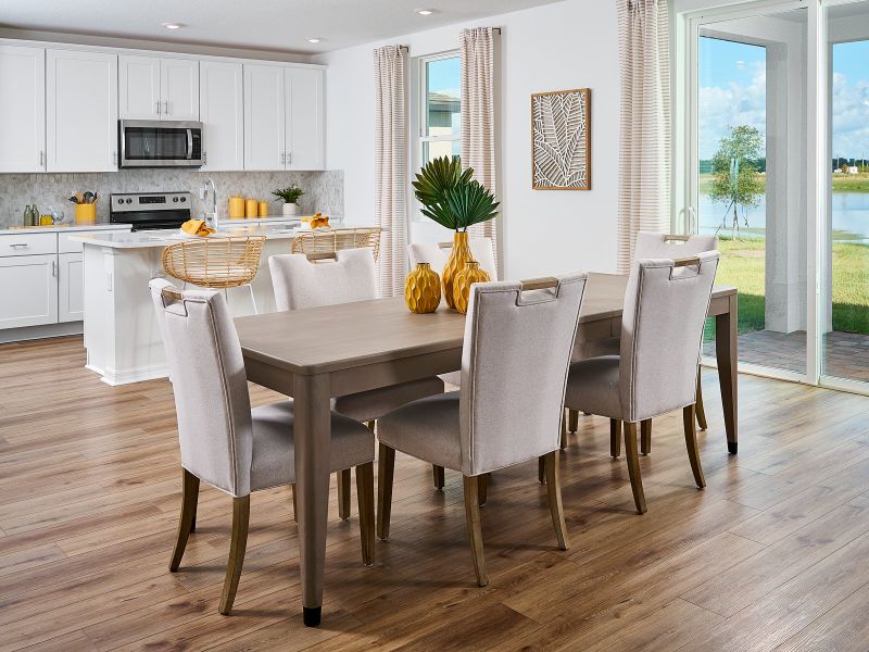 Dining room in the Primrose plan