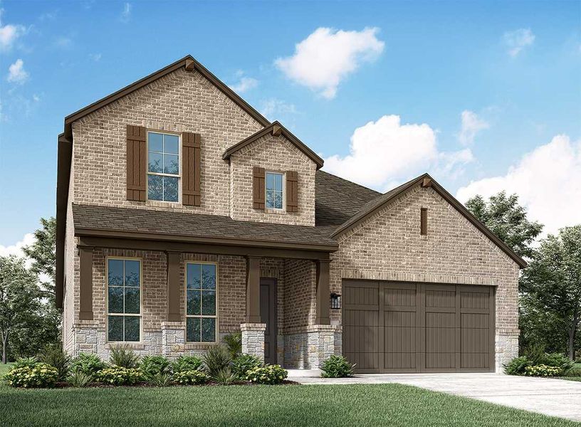 New construction Single-Family house Middleton Plan, 208 North Eagle Point Road, Van Alstyne, TX 75495 - photo