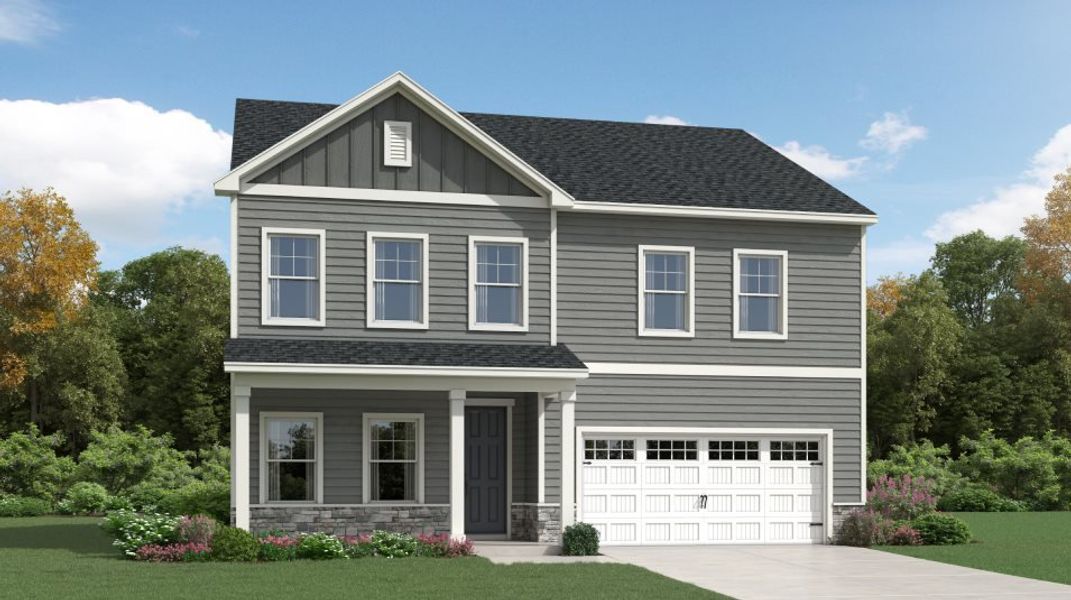 New construction Single-Family house 125 Blue Gulf Trail, Raleigh, NC 27610 Tryon III- photo