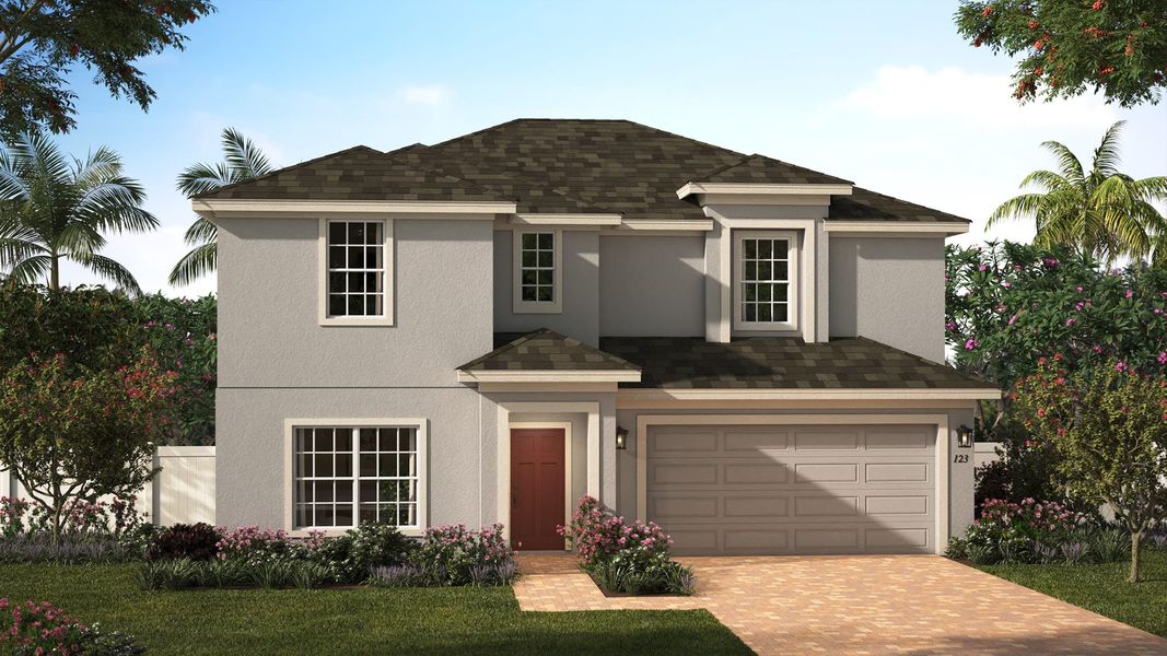 Elevation 1 | Newcastle | Eagletail Landings | New Homes In Leesburg, FL | Landsea Homes