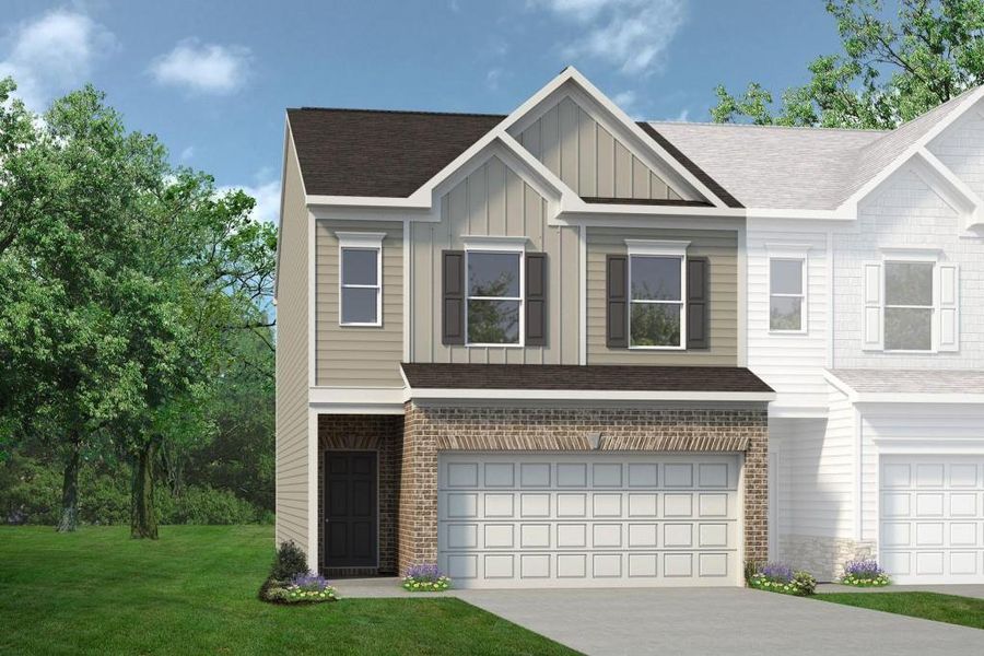 New construction Townhouse house 3541 Bellinger Drive, Unit 34, Powder Springs, GA 30127 The Norwood II- photo