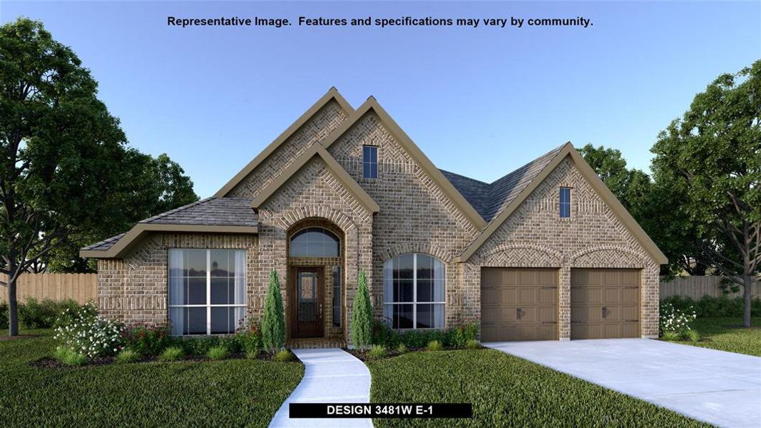 New construction Single-Family house Design 3481W, 405 Coyote Creek Way, Kyle, TX 78640 - photo