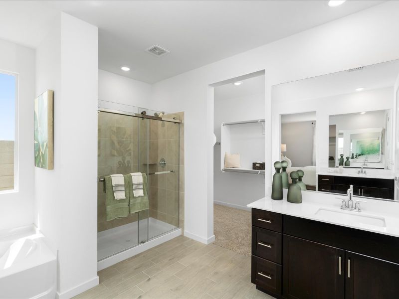 Bathroom in the Bailey Floorplan at Rancho Mirage