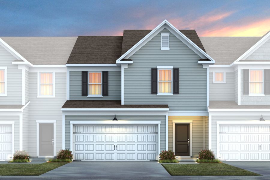New construction Townhouse house Brookstream, 660 Dallas Rose Drive, Wendell, NC 27591 - photo
