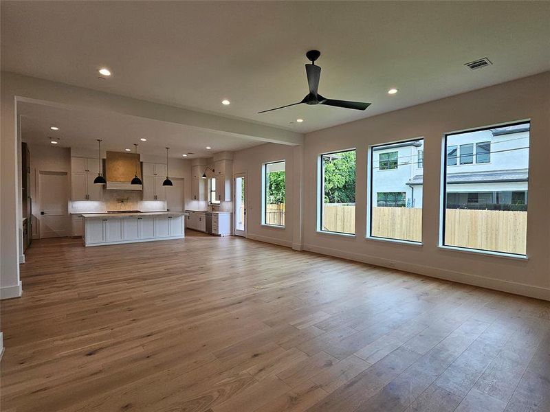 Large open concept floor - Great for entertainment! Check out the large aluminum windows providing plentiful natural light