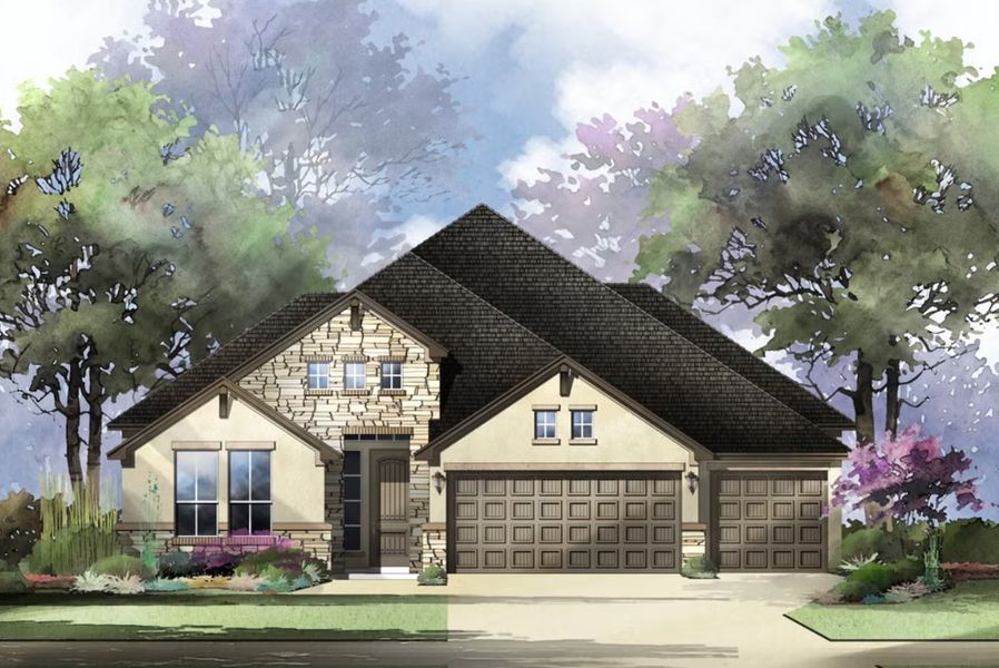 New construction Single-Family house Hill: 60-3024F.1, 206 Navarro, Boerne, TX 78006 - photo