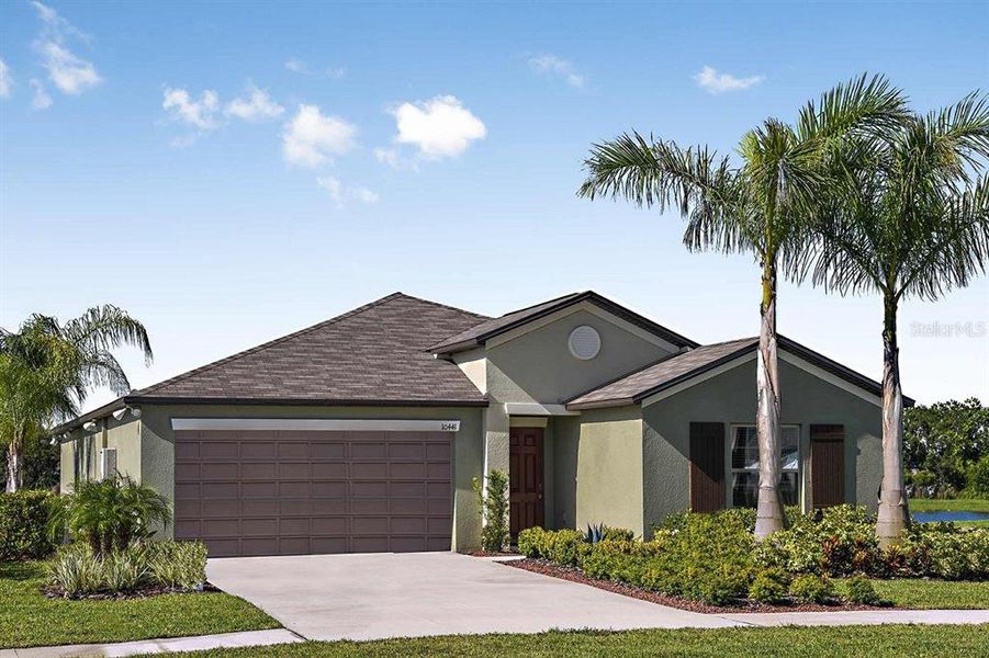 New construction Single-Family house 15350 Sapphire Purple Street, Wimauma, FL 33598 Hartford II- photo