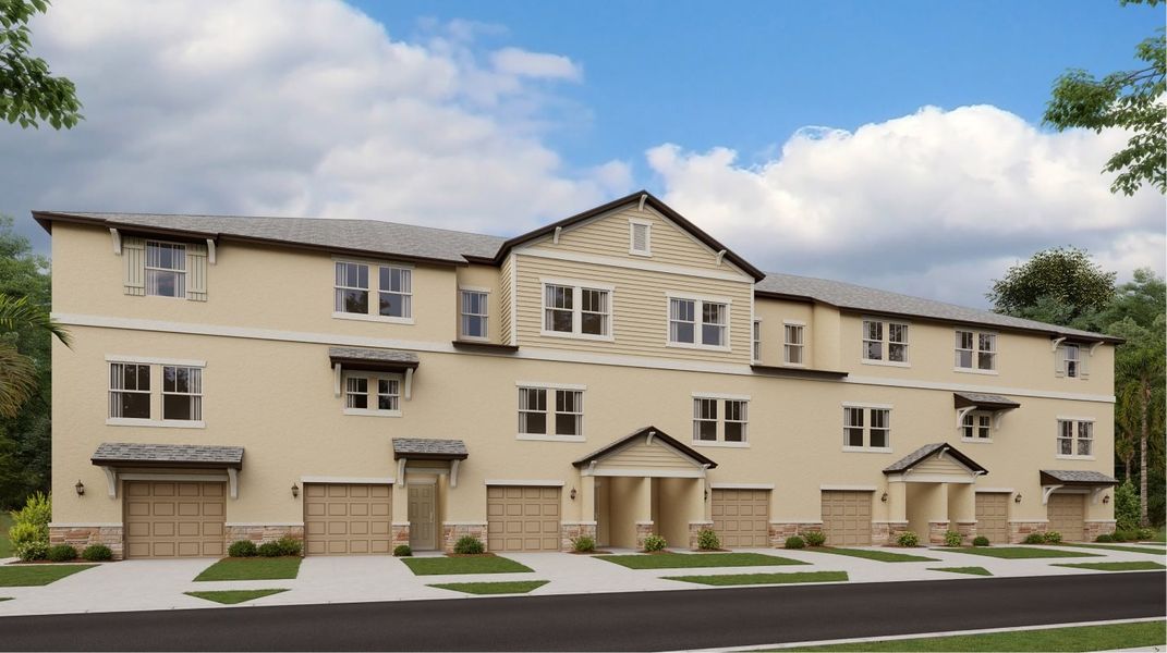 New construction Townhouse house Tidewater, 4726 Pickering Harbor Pl, Tampa, FL 33619 - photo