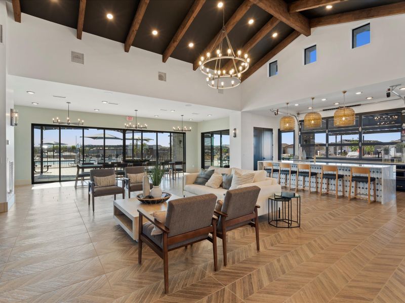 Community Living Room at Bella Vista Trails Amenity Center