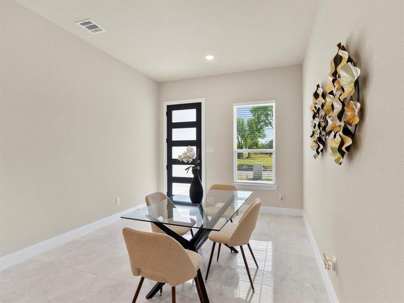 View of dining area