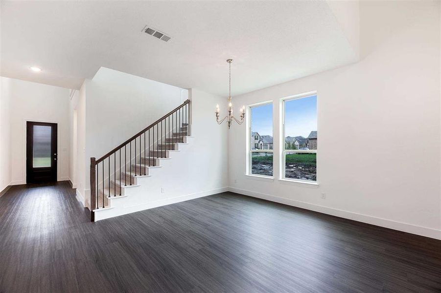 Representative dining room