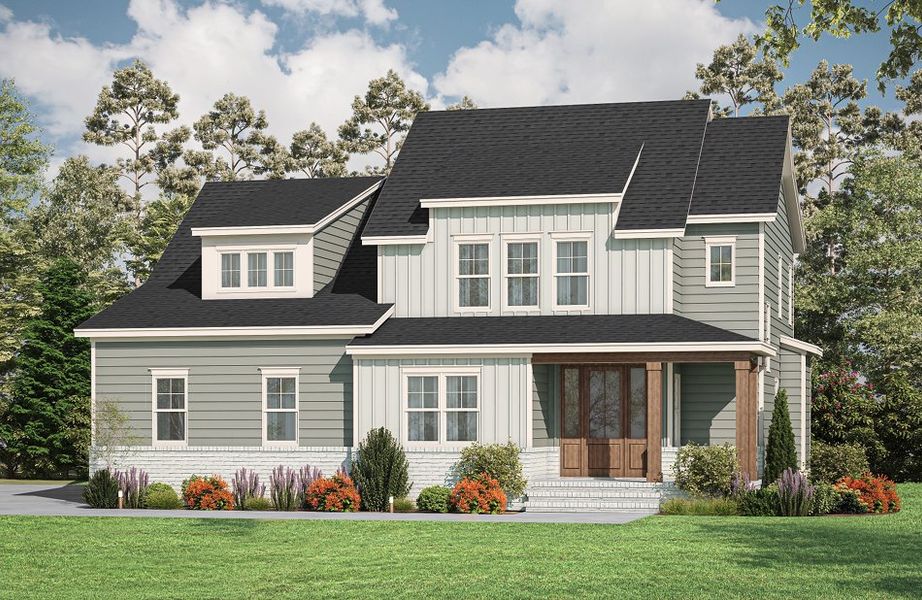 New construction Single-Family house The Lindsey, 5832 Carriage Farm Road, Raleigh, NC 27603 - photo