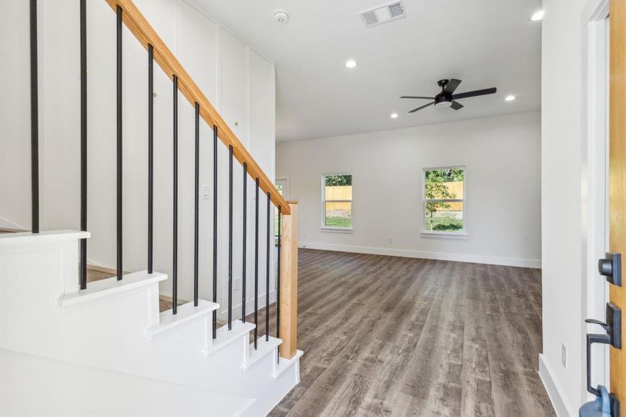 Foyer space invites you into this beauty of a home.