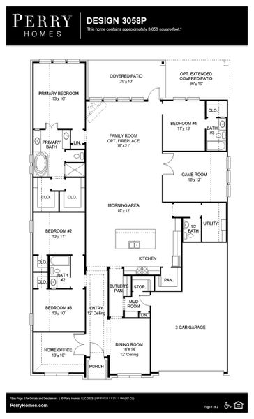 New construction Single-Family house Design 3058P, 15670 Audubon Park Drive, Magnolia, TX 77354 - photo