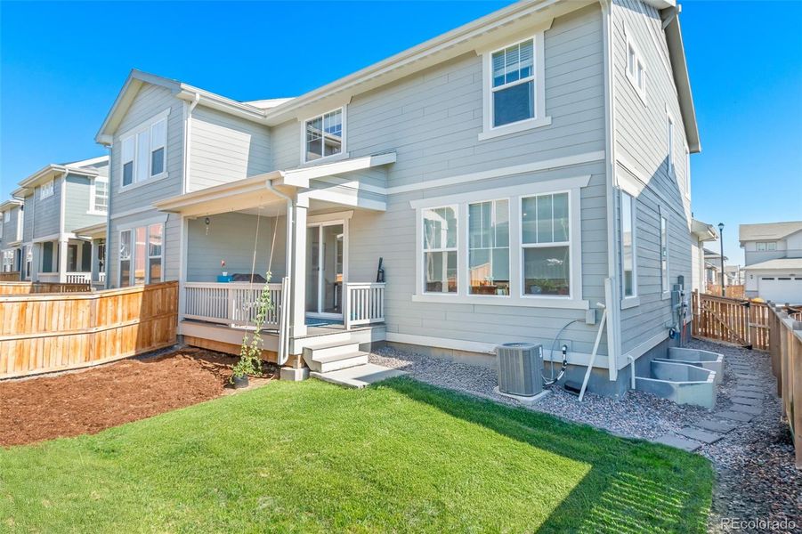 Private Yard with a Covered Deck