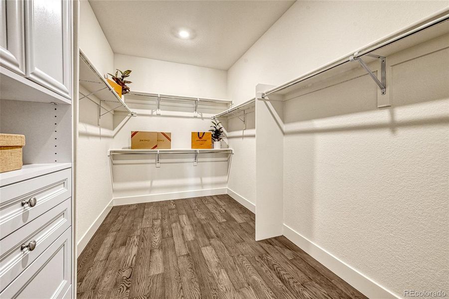 The large walk-in closet is easily accessible, making your busy mornings getting ready that much easier!