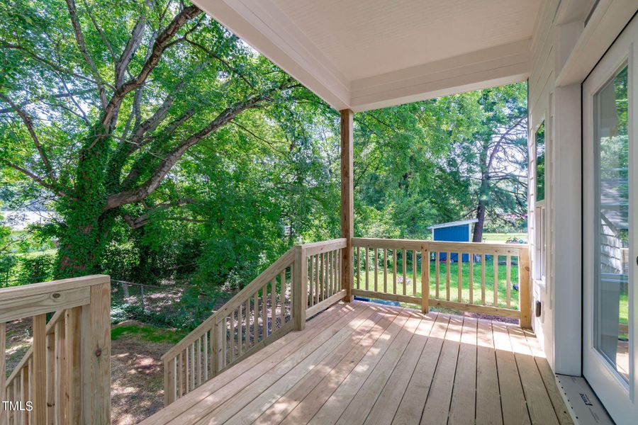 Covered Back Deck