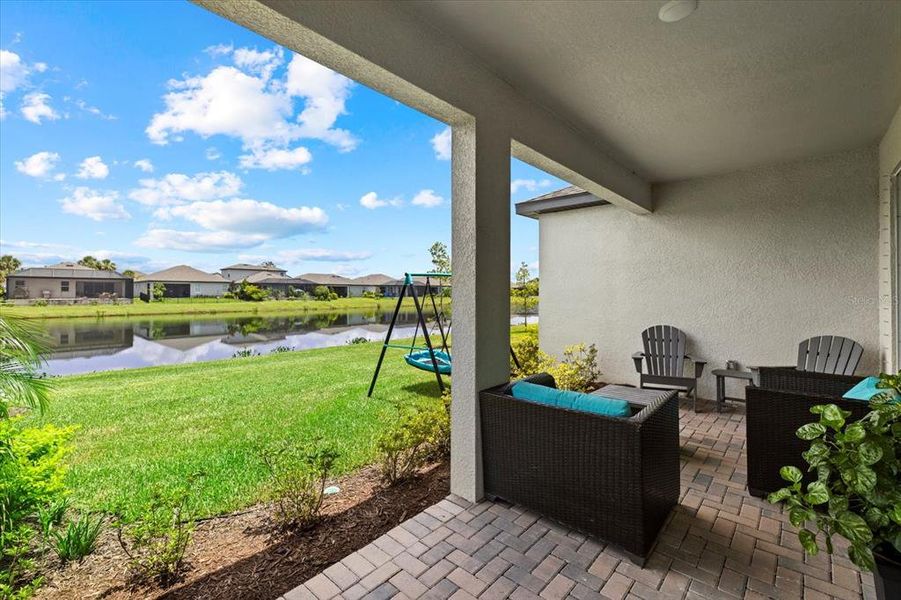 Back Patio Overlooking Lake