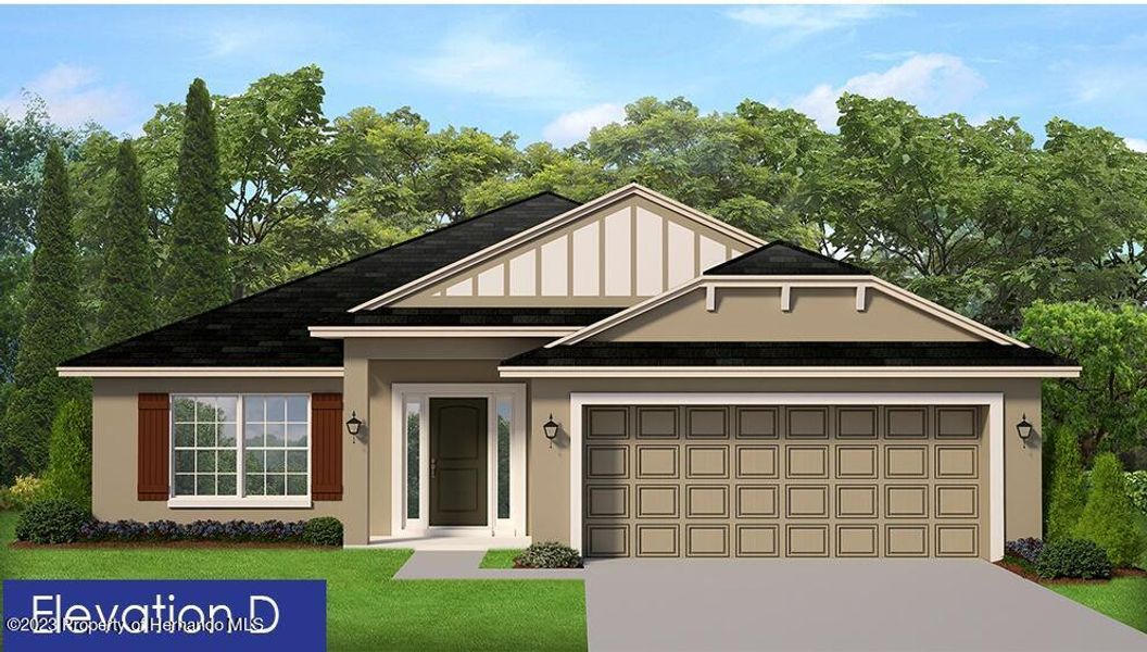 New construction Single-Family house 12518 Pine Bluff Street, Spring Hill, FL 34609 2200- photo