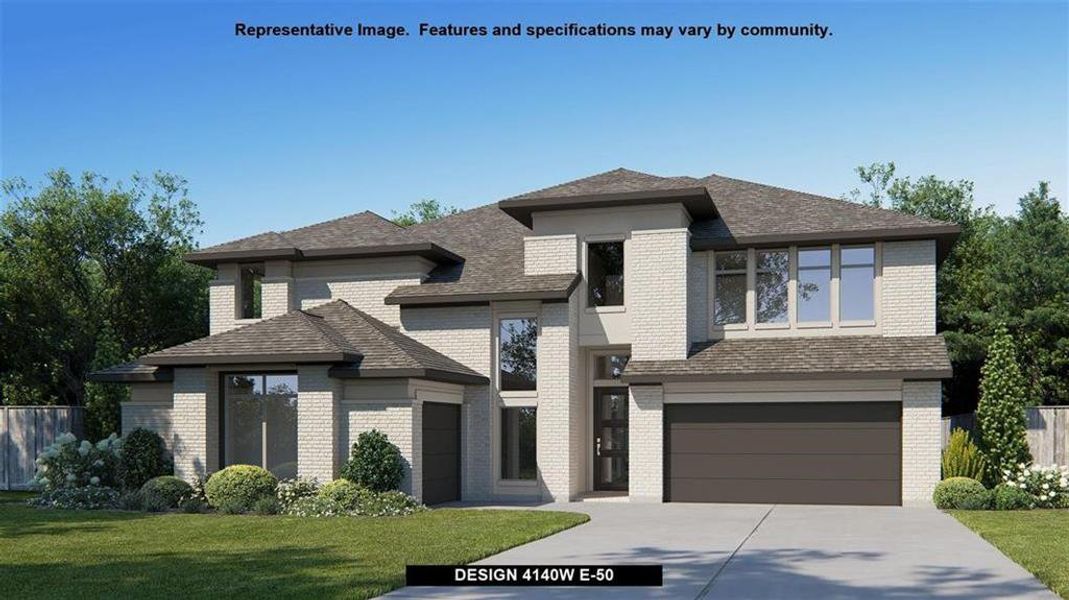 New construction Single-Family house 5419 Rocky Banks Way, Fulshear, TX 77441 Design 4140W- photo